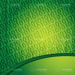Green Binary Code Background with Texture